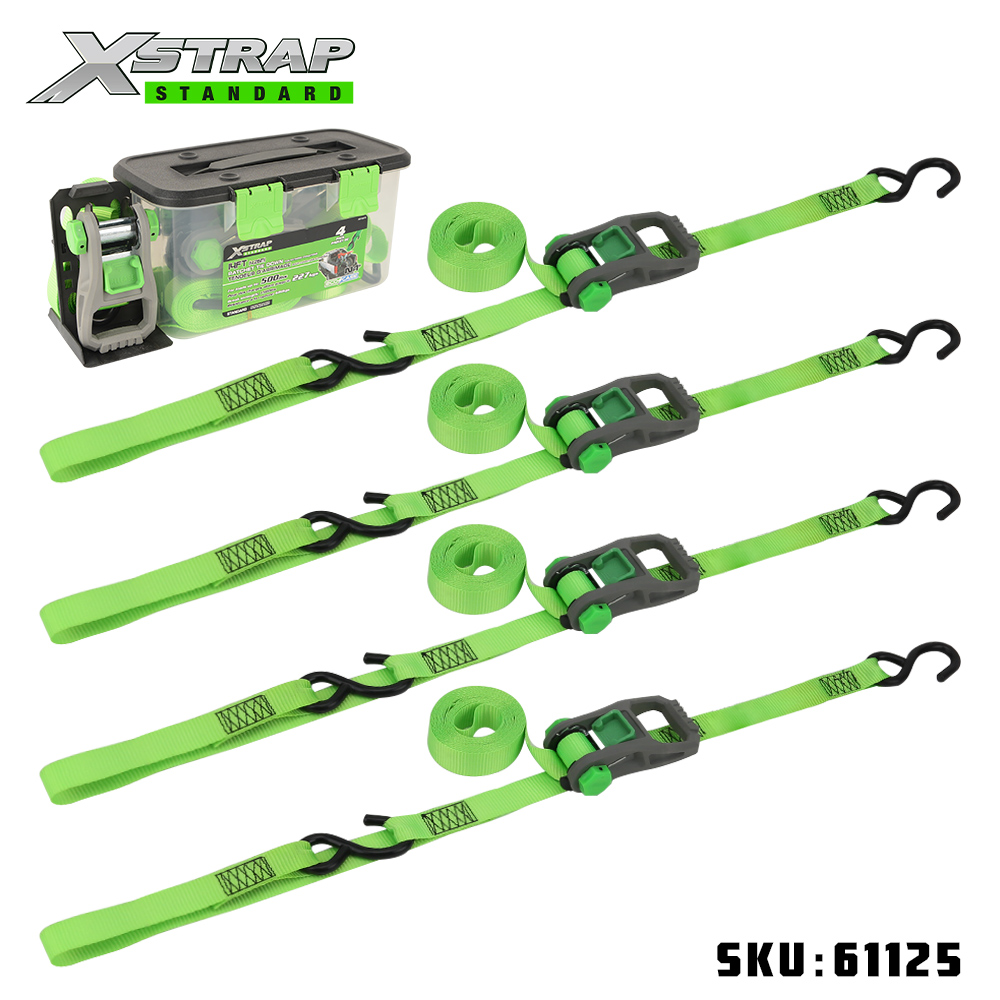 Xstrap 61125 1” x 14’ 4PK Ratchet Tie Down z miękką pętlą 500lb SWL