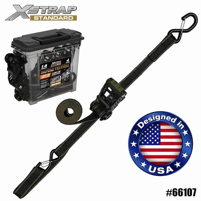 Xstrap 66107 1-1/4” x 14’ 4PK Aluminiowe mocowanie zapadkowe 1000lb SWL