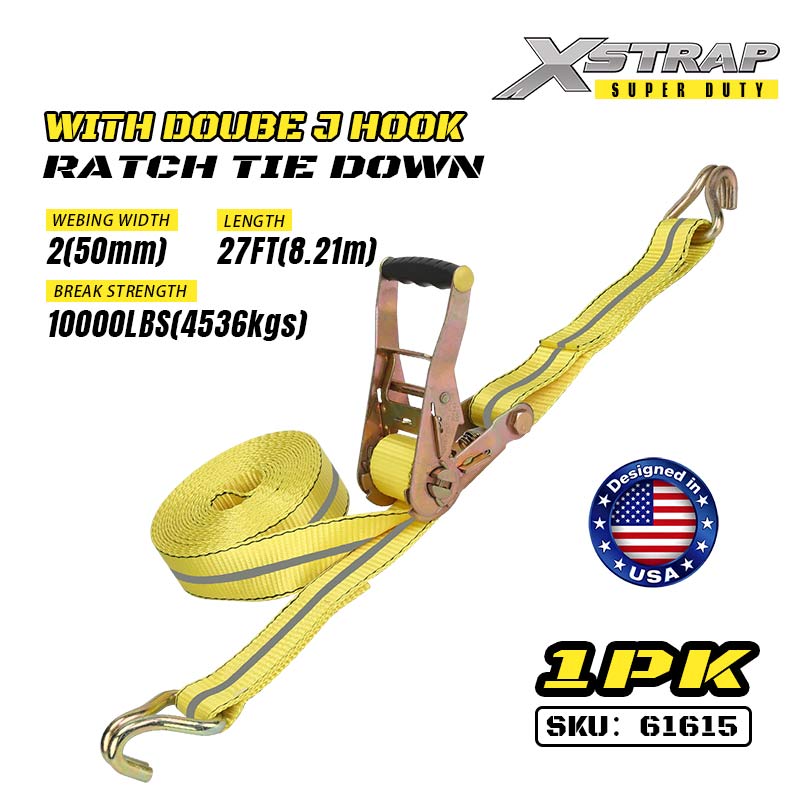 Xstrap 61615 2” x 27” Ratcet do alternatywnych elementów z hakami J, 3333lb SWL