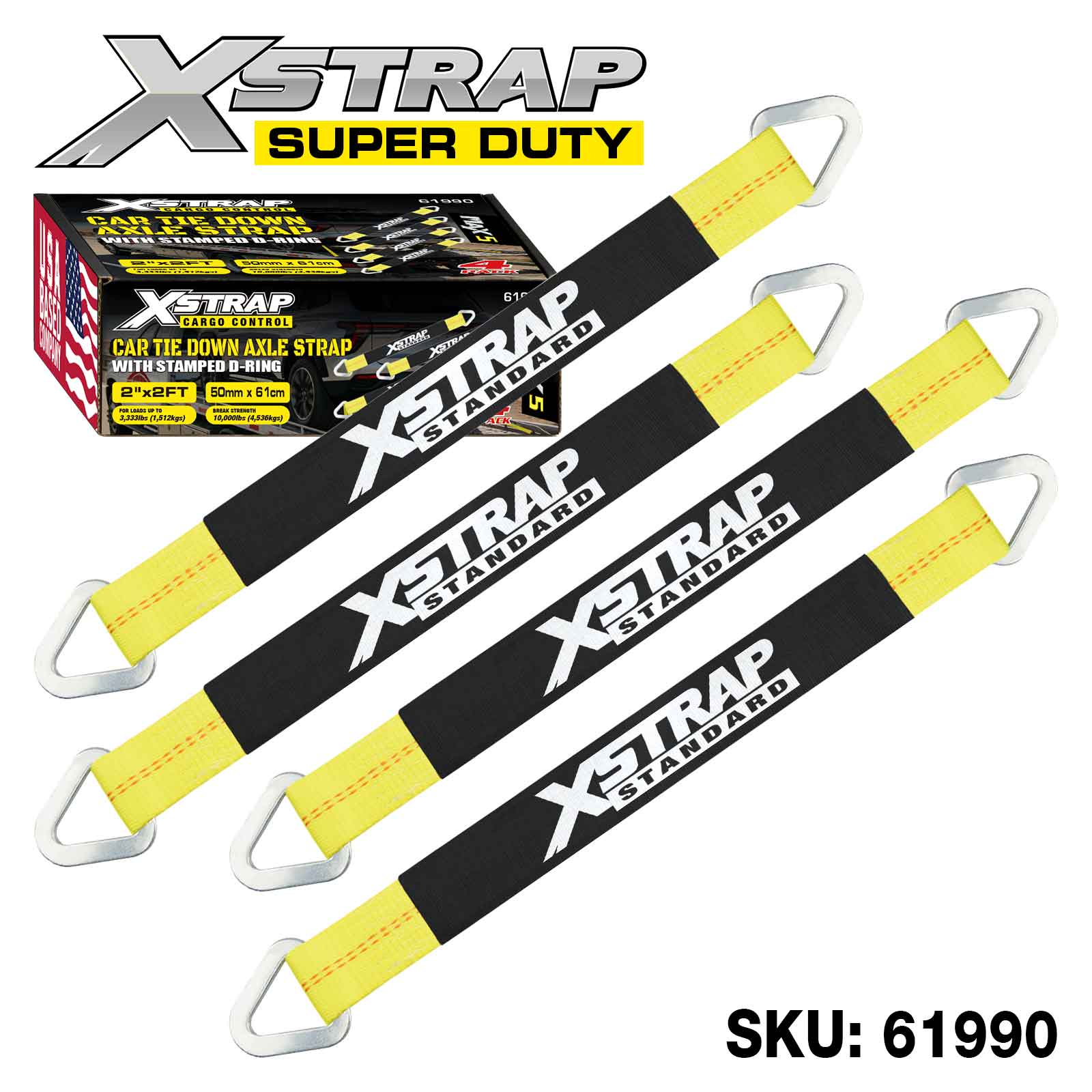 Xstrap 61990 4PK Pasek Alex o udźwigu 3300 funtów