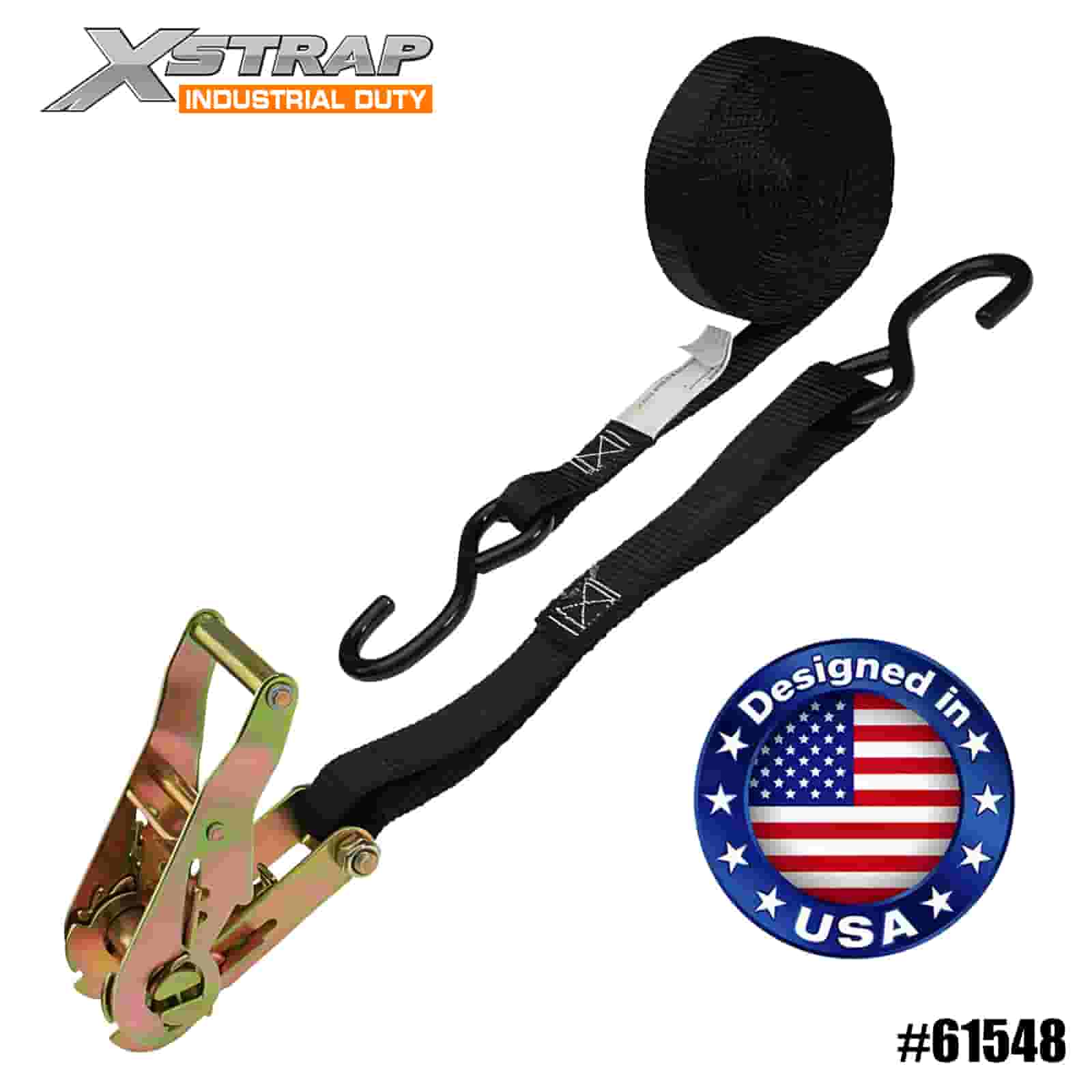 Xstrap 61548 Pasek zapadkowy 1” x 6” ATV i AUV z hakami S, 833 lb SWL