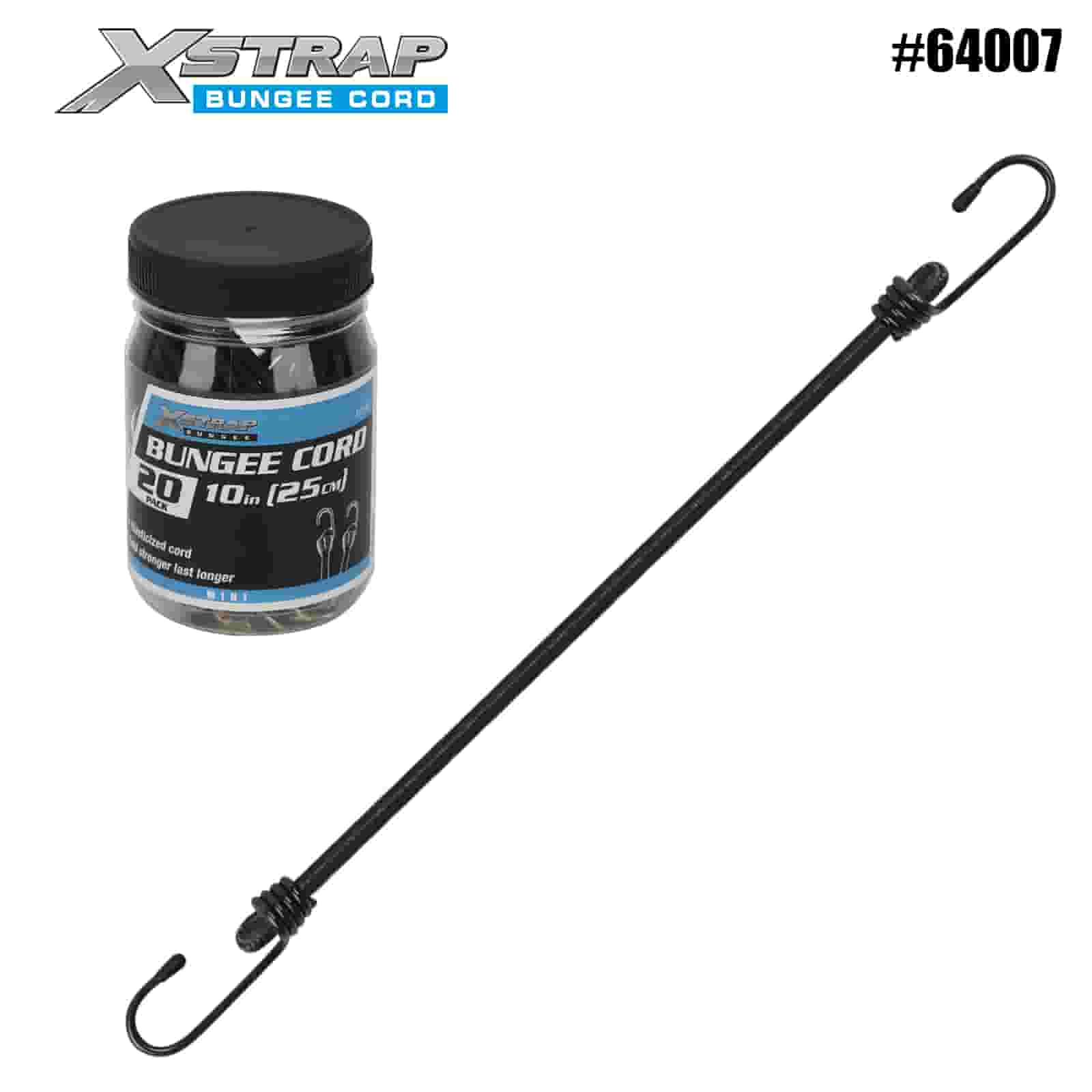 Xstrap 64007 20 szt. MINI Liny bungee 4 mm x 10 cali 44-55 funtów SWL